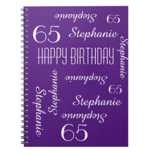 65. Geburtstagsparty Gästebuch, Wiederholungsnamen Notizblock