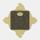 65. Geburtstagsparty Gold/Schwarz Zahlenmuster Geschenkschachtel (Ungefaltet)