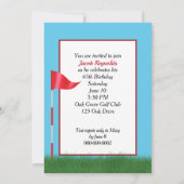 65. Geburtstagsparty Golf Thema Einladung (Rückseite)