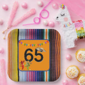 65. Geburtstagsparty Mexikanisches Design Pappteller (Party)