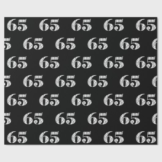 65. Geburtstagstext Geschenkpapier (Flach)