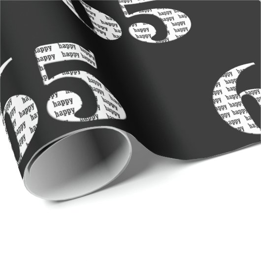 65. Geburtstagstext Geschenkpapier (Rolleneckpunkt)