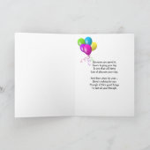 65. Geburtstagswagen Karte (Innenseite)