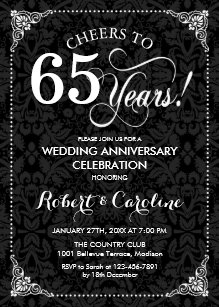 65 Hochzeitstag Einladungen Zazzle De