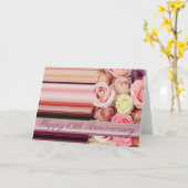 65. Hochzeitskarte - Pastellstreifen für Rose Karte (Gelbe Blume)