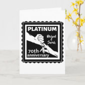 65. Hochzeitstag blauen Saphir traditionellen Karte (Gelbe Blume)