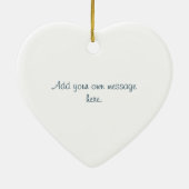 65. Hochzeitstag Ehemann & Ehefrau Keramik Ornament (Hinten)