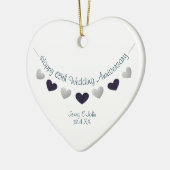 65. Hochzeitstag Ehemann & Ehefrau Keramik Ornament (Links)