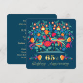 65. Hochzeitstag Einladung (Vorne/Hinten)