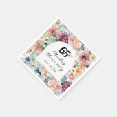 65. Hochzeitstag Elegantes Drehbuch Serviette (Ecke)