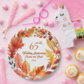 65. Hochzeitstag Herbst Pappteller (Party)