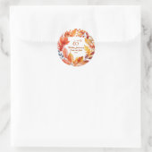 65. Hochzeitstag Herbst Runder Aufkleber (Tasche)