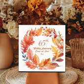 65. Hochzeitstag Herbst Serviette