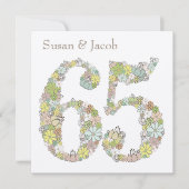 65. Hochzeitstag individuelle Einladung (Vorderseite)