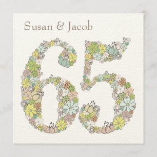 65. Hochzeitstag individuelle Einladung