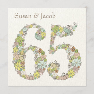 65. Hochzeitstag individuelle Einladung