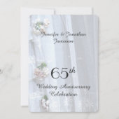 65. Hochzeitstag Party, Vintage Spitze Einladung (Vorderseite)