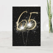 65. Hochzeitstag Sparkler Karte (Vorderseite)