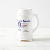 65. Infanterie Division Association Beer Stein Bierglas (VorderseiteRechts)