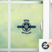 65. Infanterie Division Battle Ax, vorn statisch Fensteraufkleber (Zuhause)
