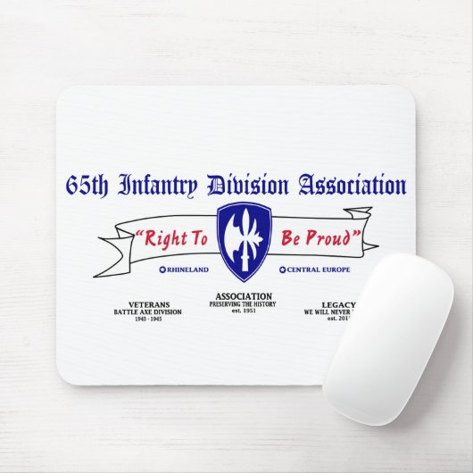 65. Infanterie Division Mouse Pad Mousepad (Mit Mouse)