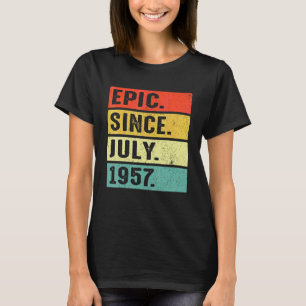 65 Jahre alt Epic Seit Juli 1957 65. Geburtstag T-Shirt