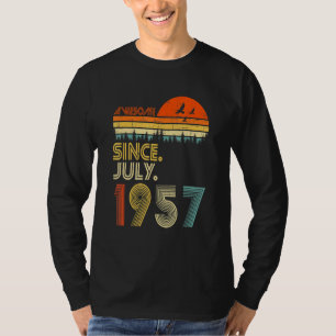 65 Jahre alt großartig seit Juli 1957 65. Geburtst T-Shirt