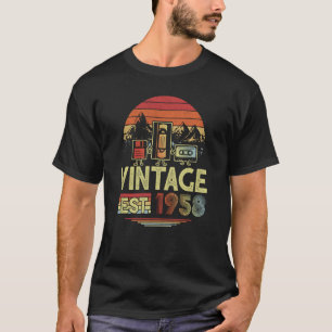 65 Jahre alt, hergestellt 1958 Vintage 65. Geburts T-Shirt
