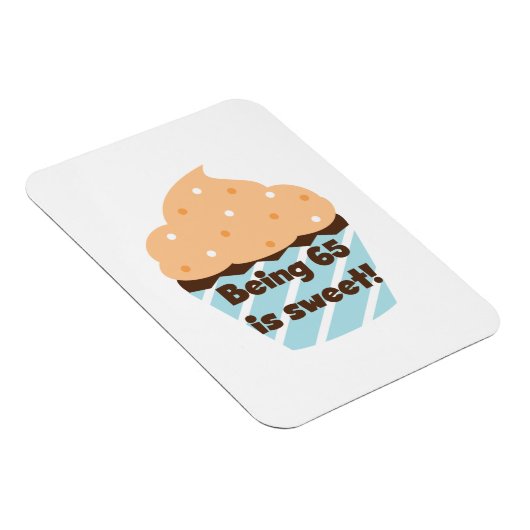 65 Jahre alt ist T - Shirt und Geschenke zum Gebur Magnet (Rechte Seite)