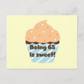 65 Jahre alt ist T - Shirt und Geschenke zum Gebur Postkarte (Vorderseite)