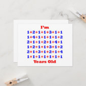 65 Jahre alt! Karte (Vorderseite/Rückseite Beispiel)