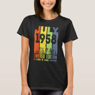 65 Jahre alt Phantastisch seit Juli 1958 65. Gebur T-Shirt