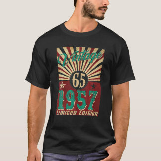 65 Jahre alt Vintag 1957 Limited Edition 65. Gebur T-Shirt