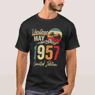 65 Jahre alt Vintag Mai 1957 65. Geburtstag T-Shirt