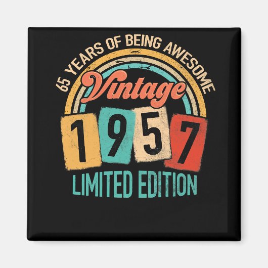 65 Jahre alt von 1957 Phantastisch sein 65. Geburt Magnet (Vorne)