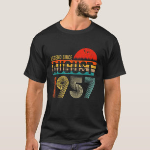 65 Jahre alte Legende seit August 1957 65. Geburts T-Shirt