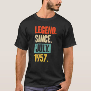 65 Jahre alte Legende seit Juli 1957 65. Geburtsta T-Shirt