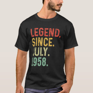 65 Jahre alte Legende seit Juli 1958 65. Geburtsta T-Shirt