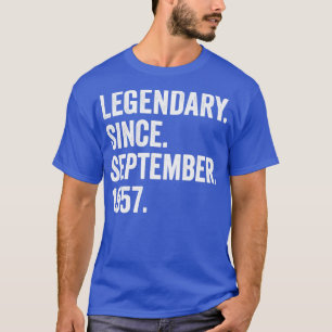 65 Jahre alter Legendär seit September 1957 65. B T-Shirt