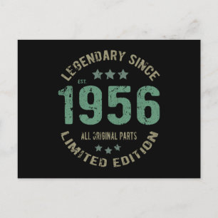 65 Jahre alter Tag Legende 65. Geburtstag Postkarte