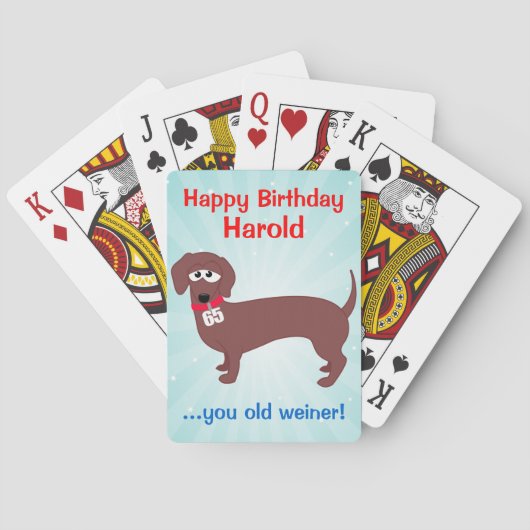 65 Jahre alter Weiner Custom Spielkarten (Rückseite)