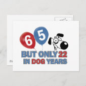 65 Jahre altes Design Postkarte (Vorne/Hinten)