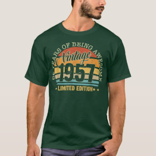 65 Jahre altes Geschenk Vintag 1957 Limited Editio T-Shirt
