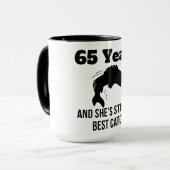 65 Jahre beste Fang- Tasse (Vorderseite Links)