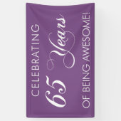 65 Jahre des Seins feiern fantastische Fahne Banner (Vertikal)