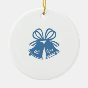 65 Jahre Hochzeitstag Keramikornament