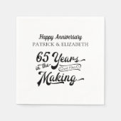 65 JAHRE IM Personalisierten JAHR Serviette (Vorderseite)