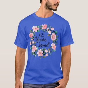 65 Jahre Liebe Männer Frauen 65 Jahre alt Blumenko T-Shirt