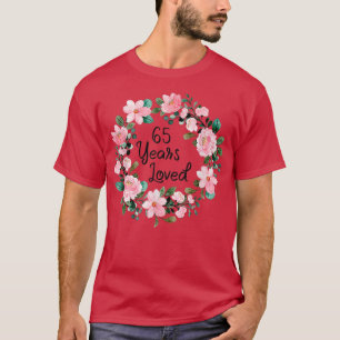 65 Jahre Liebe Männer Frauen 65 Jahre alt Blumenko T-Shirt