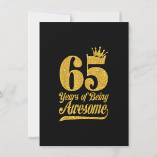 65 Jahre Phantastisch 65. Geburtstagsgeschenke Fun Einladung